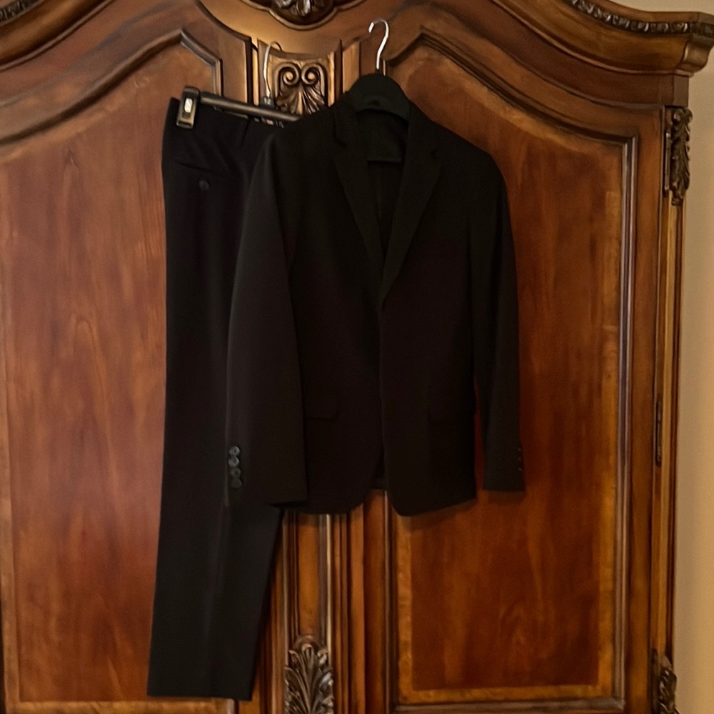 Boys Suit; Black; size 12